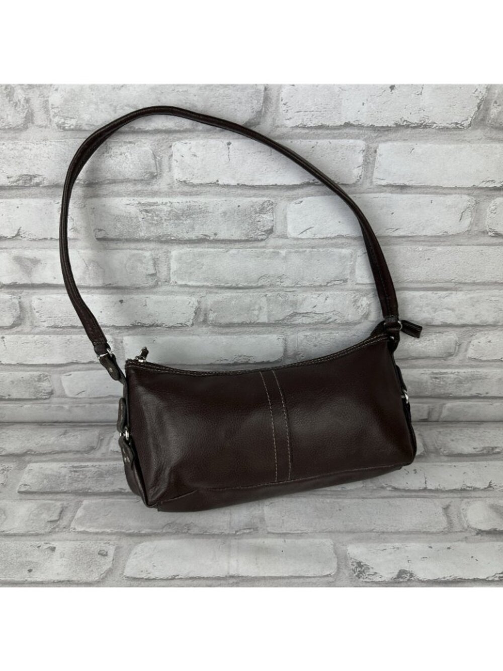 Relic Womens Shoulder Bag Handbag Purse Brown Faux Leather Retro - Picture 2 of 4